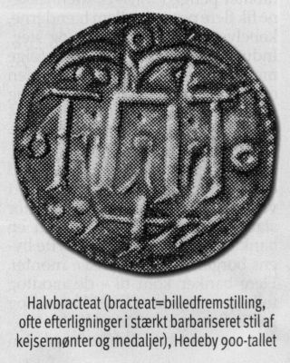 Bracteat fra ca. 900 e.K.